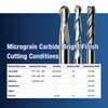 Gs Tooling 1/2" Diameter x 1/2" Shank 3-Flute Regular Length Blue Series Carbide End Mills 101099